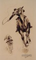 Whipping in ein Straggler Old American West Frederic Remington